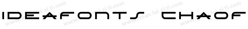 IdeaFonts chaoFanZhania字体转换